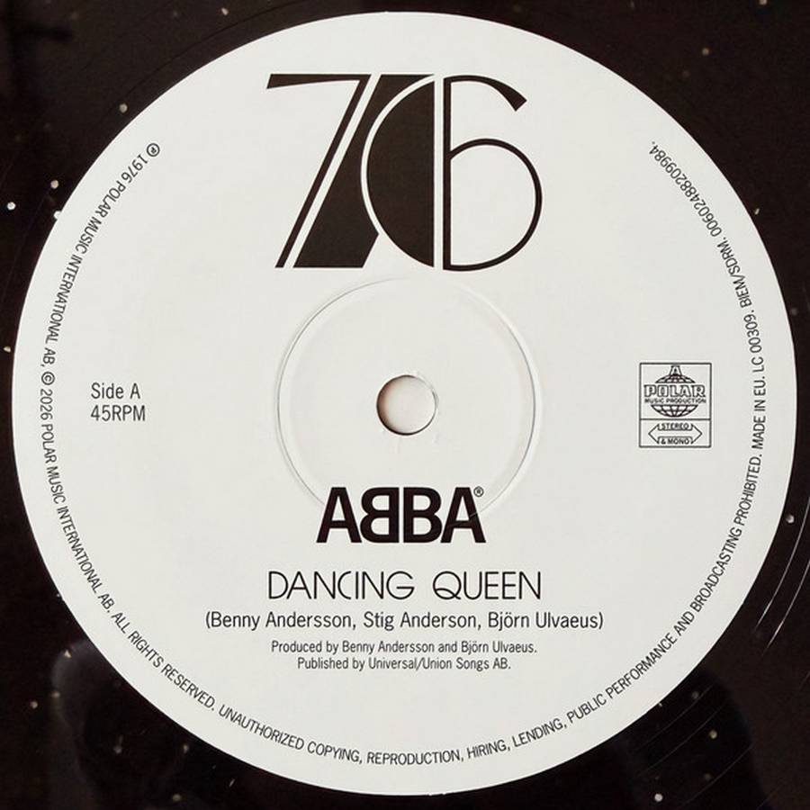 ABBA – Dancing Queen (single, color)